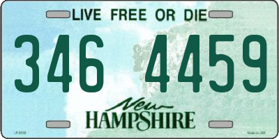 NH license plate 3464459