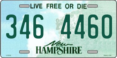 NH license plate 3464460