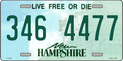 NH license plate 3464477