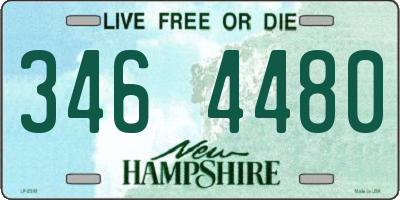 NH license plate 3464480