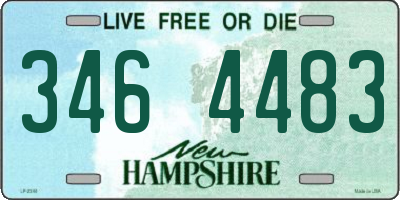NH license plate 3464483