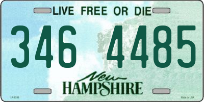 NH license plate 3464485