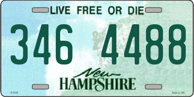 NH license plate 3464488