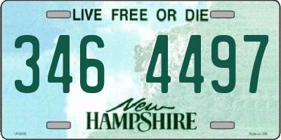 NH license plate 3464497