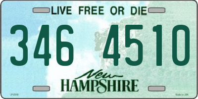 NH license plate 3464510