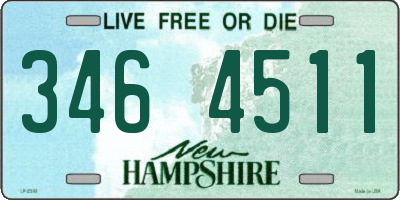 NH license plate 3464511