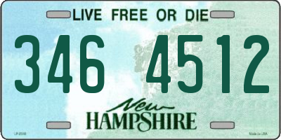 NH license plate 3464512