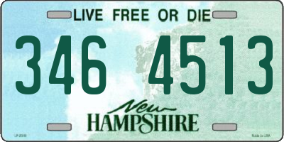 NH license plate 3464513