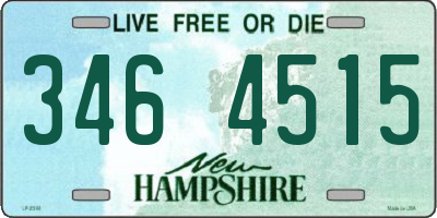 NH license plate 3464515