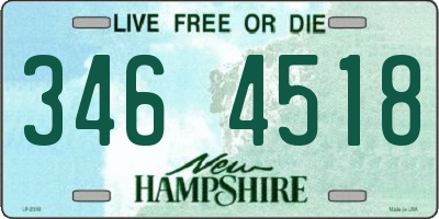 NH license plate 3464518
