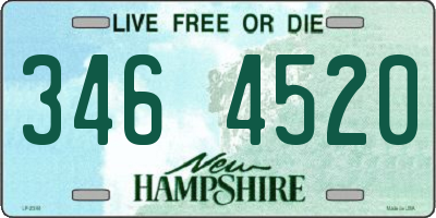 NH license plate 3464520