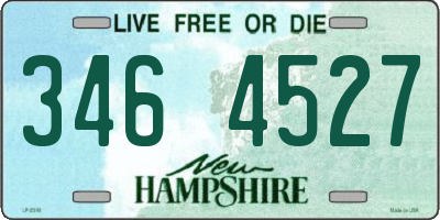 NH license plate 3464527
