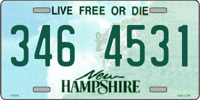 NH license plate 3464531