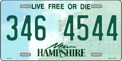 NH license plate 3464544