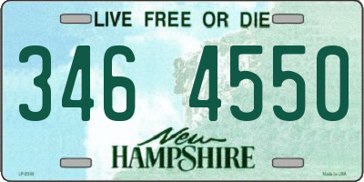 NH license plate 3464550
