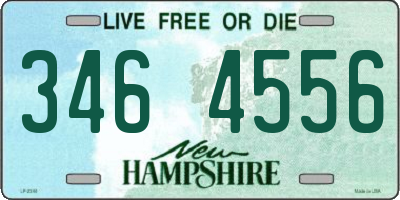 NH license plate 3464556
