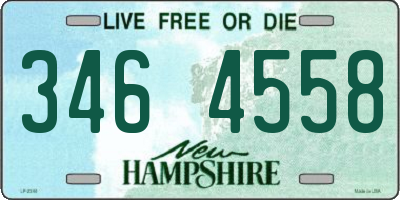 NH license plate 3464558