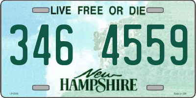 NH license plate 3464559