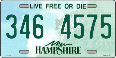 NH license plate 3464575