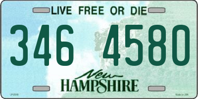 NH license plate 3464580