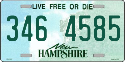 NH license plate 3464585