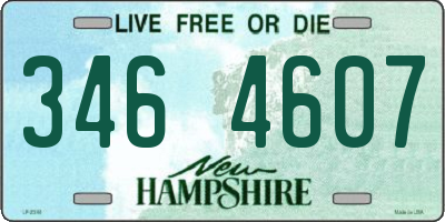 NH license plate 3464607