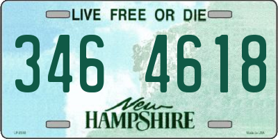 NH license plate 3464618