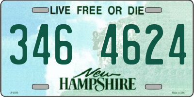 NH license plate 3464624