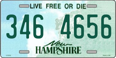 NH license plate 3464656