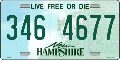 NH license plate 3464677