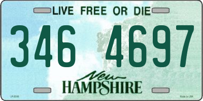 NH license plate 3464697