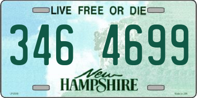 NH license plate 3464699