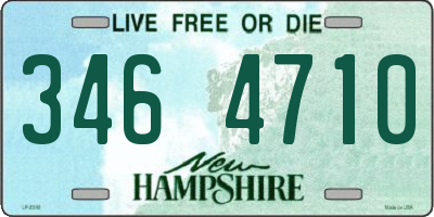 NH license plate 3464710