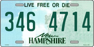 NH license plate 3464714