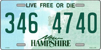 NH license plate 3464740