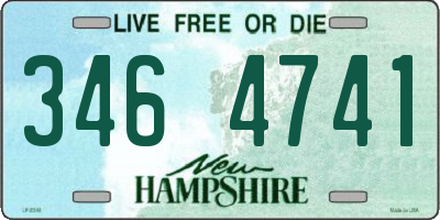 NH license plate 3464741
