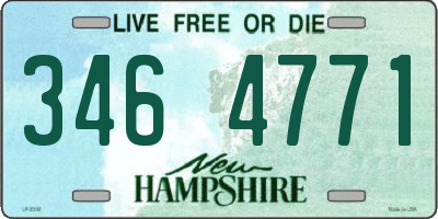 NH license plate 3464771