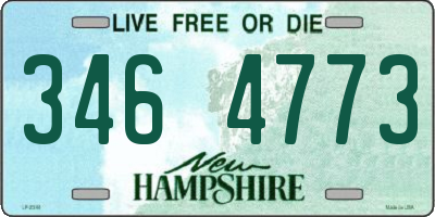 NH license plate 3464773