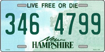 NH license plate 3464799