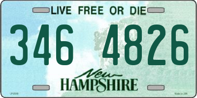 NH license plate 3464826