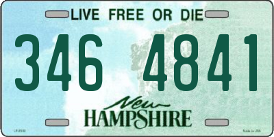 NH license plate 3464841
