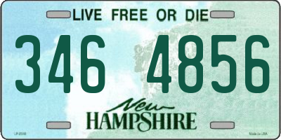NH license plate 3464856