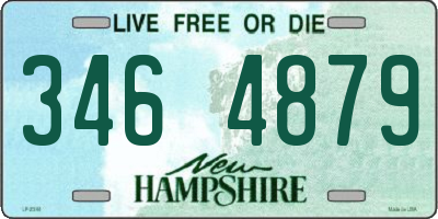 NH license plate 3464879