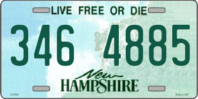 NH license plate 3464885