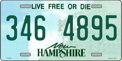 NH license plate 3464895