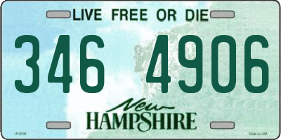 NH license plate 3464906