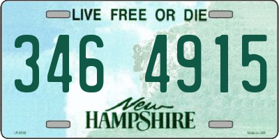 NH license plate 3464915