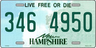 NH license plate 3464950