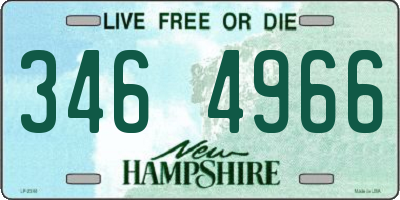 NH license plate 3464966