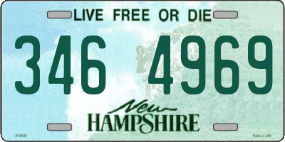 NH license plate 3464969